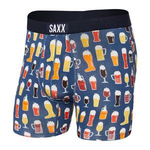 SAXX Vibe Men's Boxer Brief - Navy Beer Pitcher Size Medium NWT
